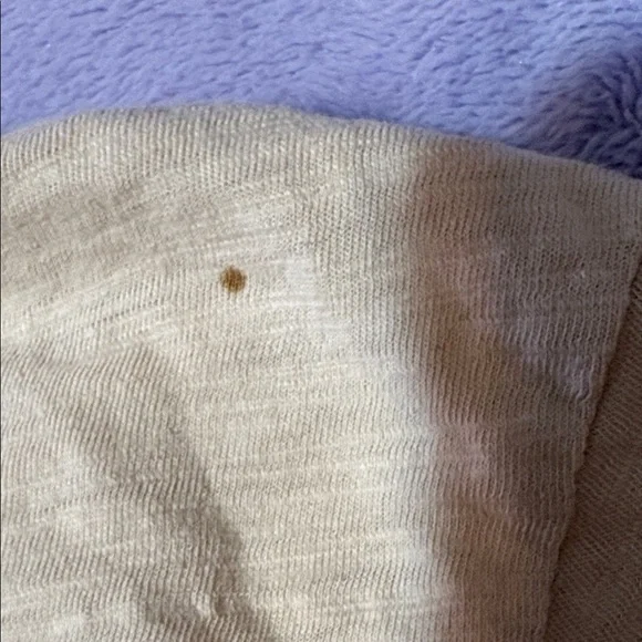 Ann Taylor Beige Sequin Short Sleeve Top - Picture 7 of 7